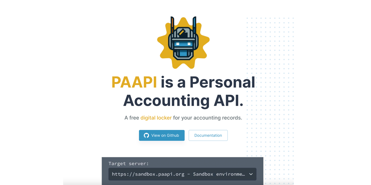 Api Paapi PAAPI | Personal Accounting API